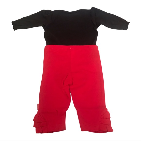 Disney Minnie Mouse Baby Girl 2 piece Christmas Outfit Sz 3 Months - Picture 7 of 7